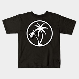 beach palm trees Kids T-Shirt